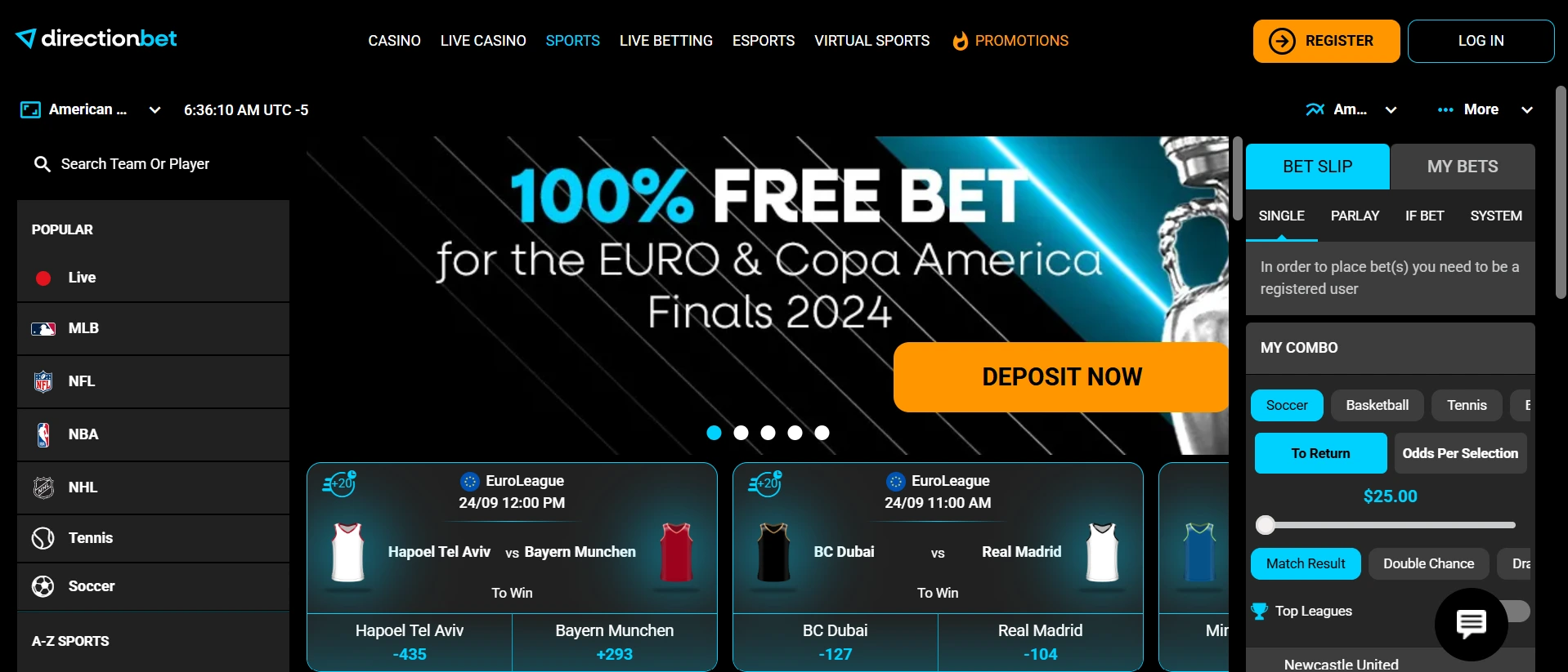 Directionbet paris sportifs